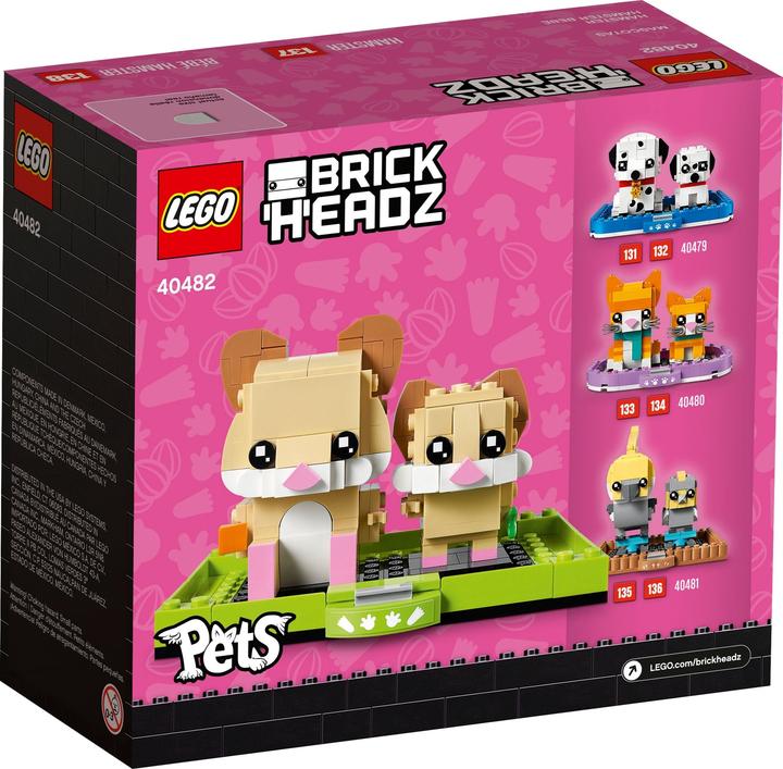 Actual product image LEGO Hamster (40482, LEGO Brickheadz)