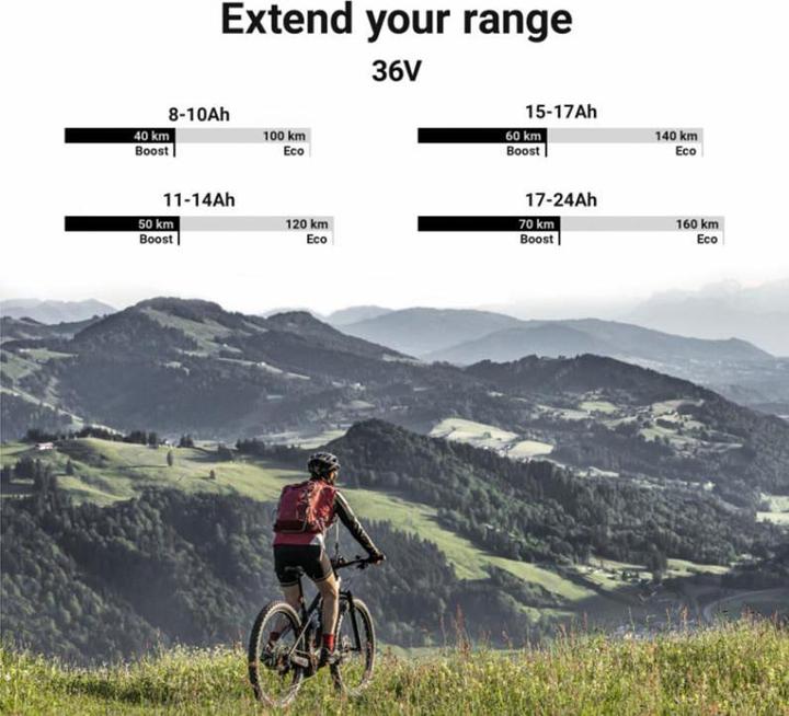 Actual product image GreenCell PowerMove E-Bike Battery with Charger - Down Tube - 36V - 14.5Ah (522 Wh, E-Bike battery)