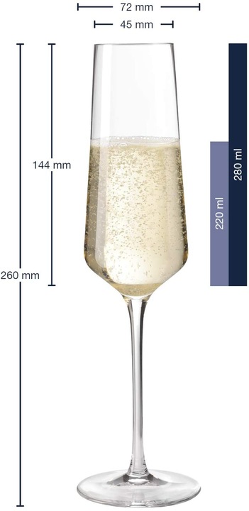 Actual product image Leonardo Puccini (28 cl, 6 Glasses, Champagne glasses)