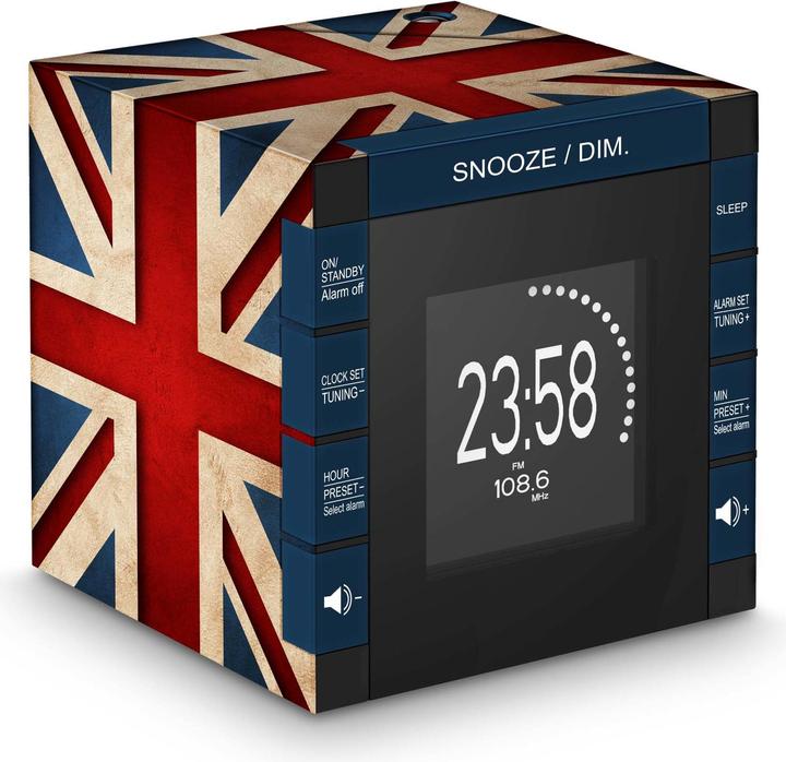 Bigben Connected Bigben Interactive RR70PGB radio Digitale Klok Zwart, Blauw, Rood, Wit