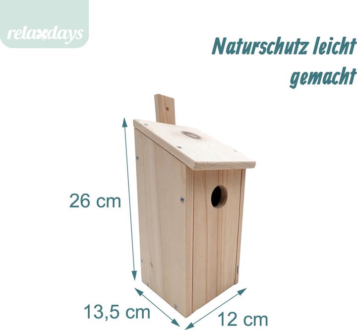 Produktbild Relaxdays 2x Nistkasten