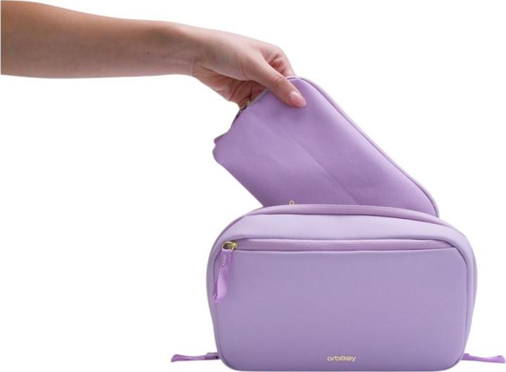 Actual product image Orbitkey - 2-in-1 Tech Pouch - Lilac (Manicure set)