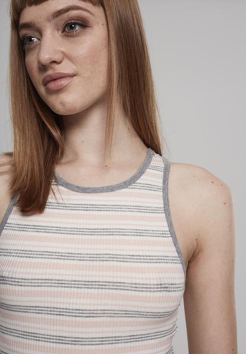 Produktbild Urban Classics Ladies Rib Stripe Cropped Top (M)