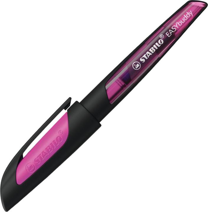 Actual product image STABILO EASYbuddy school fountain pen with standard nib (Black/magenta, 1 x)