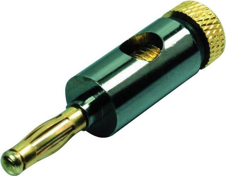 Produktbild OEM Bananenstecker Metall 4mm, schwarz