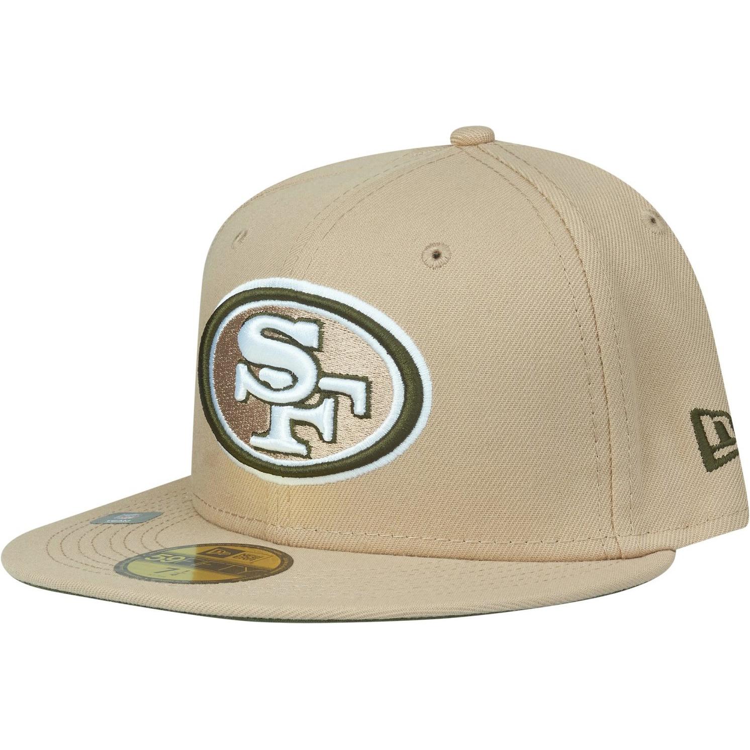 New Era, Herren, Cap, 59Fifty Cap ANNIVERSARY San Francisco 49ers - 7 1/4, Beige, (7 1/4)
