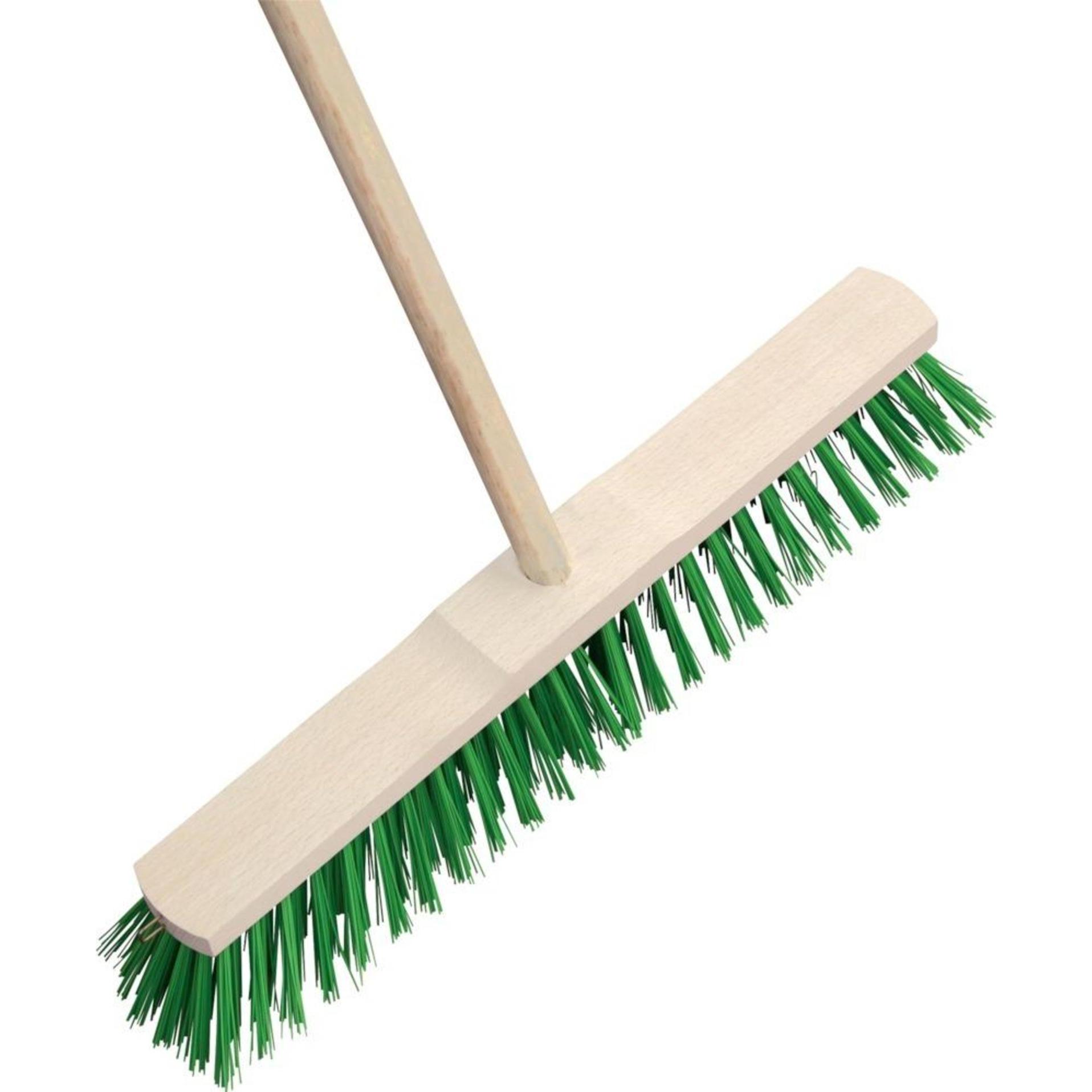 Magni Scopa da giardino e stradale EDE con manico, Elaston, 50 cm, Utensili pulizia, Verde