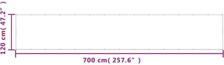 Image du produit vidaXL Balkon Sichtschutz (700 cm)
