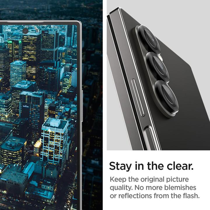 Immagine prodotto Spigen Optik.tR "EZ Fit" Camera Protector 2-Pack Galaxy Z Fold 6 Nero (2 Pezzo/i, Samsung Galaxy Z Fold6)