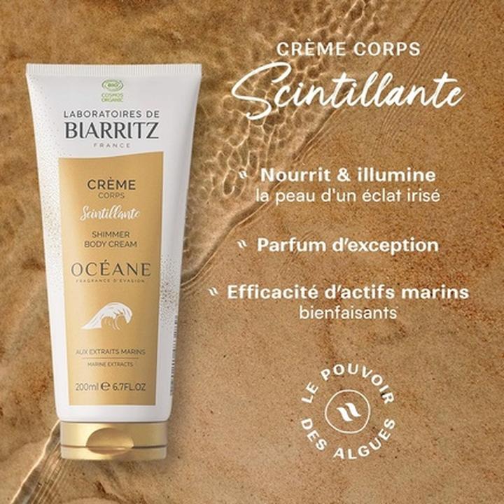 Produktbild Laboratoires de Biarritz Oceane Shimmer Body Cream Organic 200ml (Körpercreme, 200 ml)