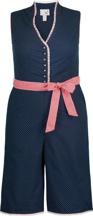 Immagine prodotto Ulla Popken Tuta in tradizionale stile Tracht con pizzo, puntini e taglio della gamba ampio (56)