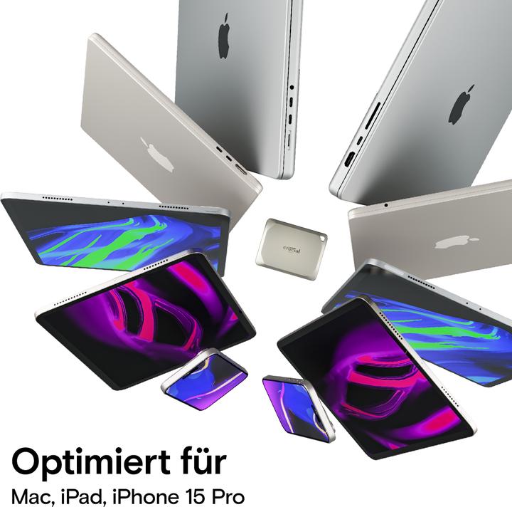 Actual product image Crucial X9 Pro for Mac (4 TB)