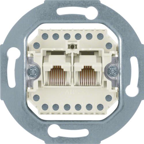Hager Hubschrauber Gniazas UAE 8/8-Pol-Kat.3-Mechanismus - 534539 (U/UTP, CAT3), Netzwerkkabel