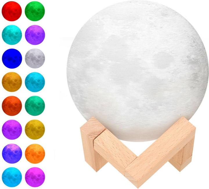 Actual product image JTI Moon lamp with stand - 3D - White