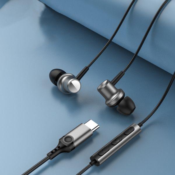 Produktbild Beline Słuchawki dokanałowe USB-C SK193 czarne/black (Kabelgebunden)