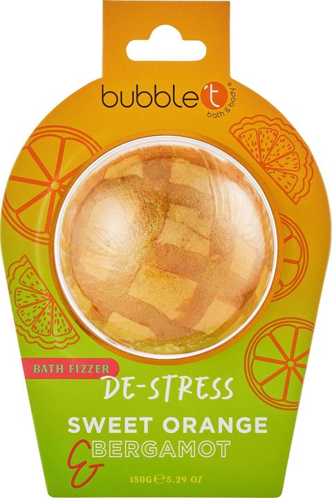 Image du produit Bubble T Bath Fizzer Dé-stress Orange douce & Bergamote 150g (Bombe de bain)