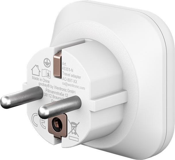 Produktbild Goobay Netzadapter, Weiss