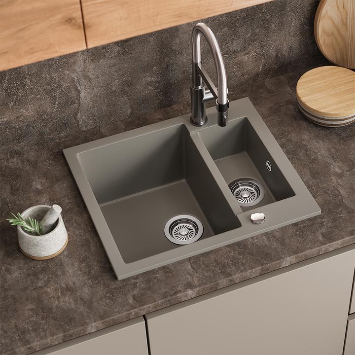 Actual product image Bergström Prague with 2 sinks (Fitted sink, 50 cm, 58 cm)