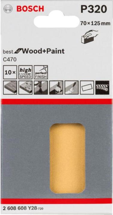 Produktbild Bosch Professional Zubehör Handschleifpapier Körnung 320 (320)