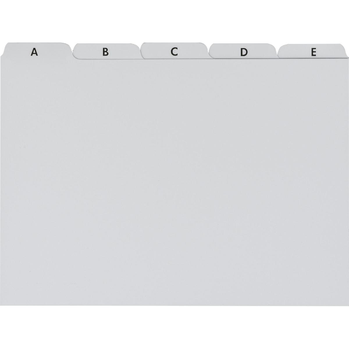 Brunnen, Kartenaufbewahrung, Karteiregister A5 Kunststoff 25-teilig A-Z grau (A5)