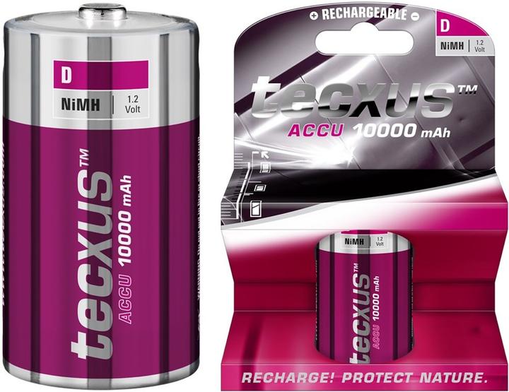 Image du produit Tecxus D Mono/HR20 - 10000 mAh (1 pcs, D / LR20 / Mono / R20, 10000 mAh)