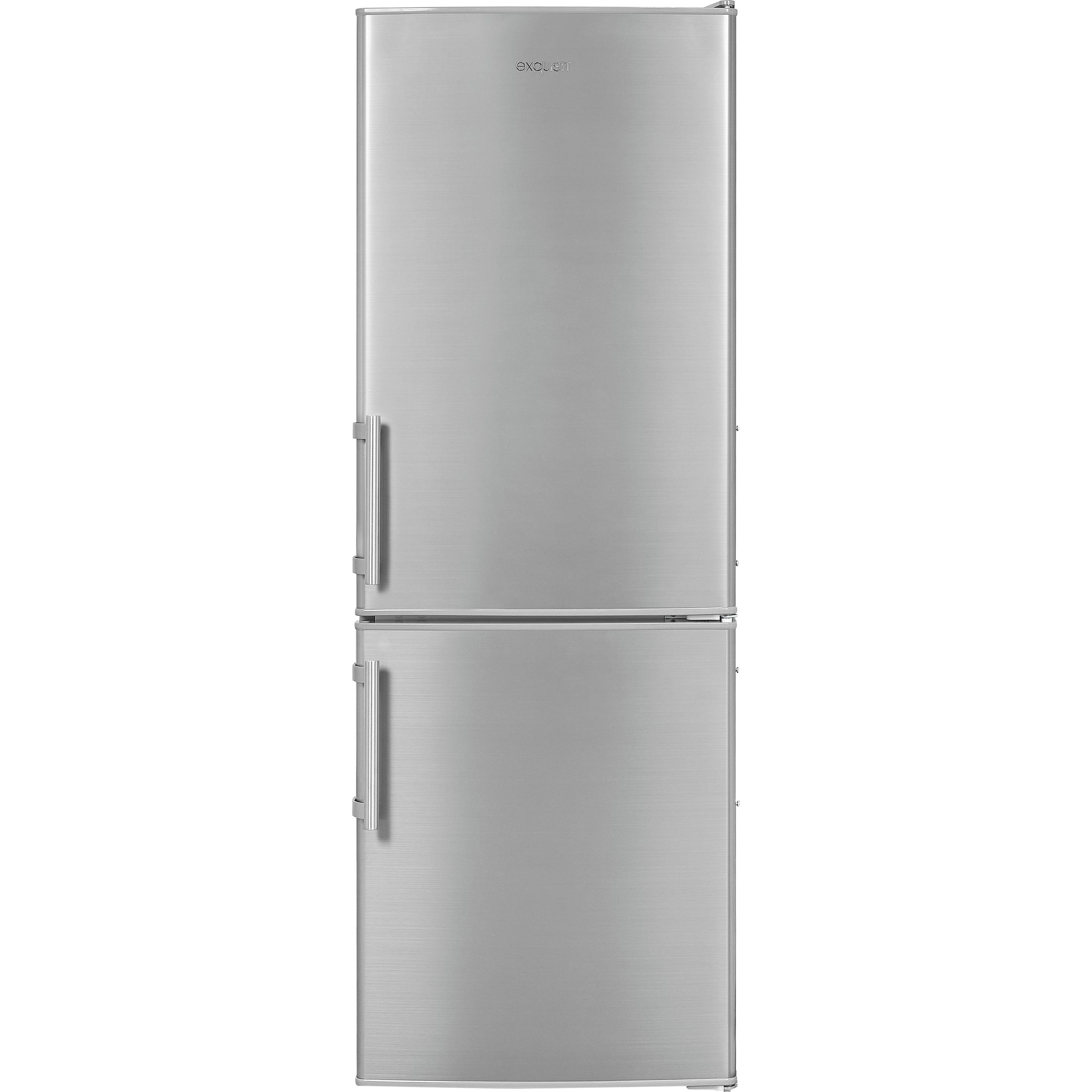 Thumbnail - Exquisit KGC233-60-HE-040D inoxlook, Kühlschrank Freistehend, Silber