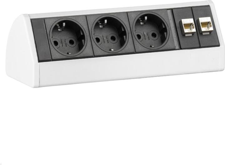 Immagine prodotto Evoline Dock DESK Presa dati a 3 vie senza morsetto, bianco (3 x, RJ45)