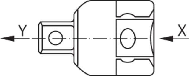 Actual product image Stahlwille Socket wrench adapter Drive (3/8")