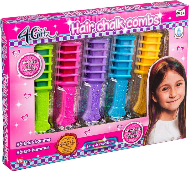 Actual product image VN Toys 4-Girlz - Hair Chalk (5 pcs) (63221)