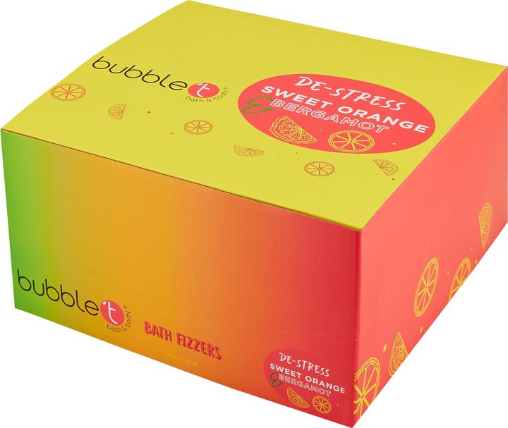 Image du produit Bubble T Bath Fizzer Dé-stress Orange douce & Bergamote 150g (Bombe de bain)