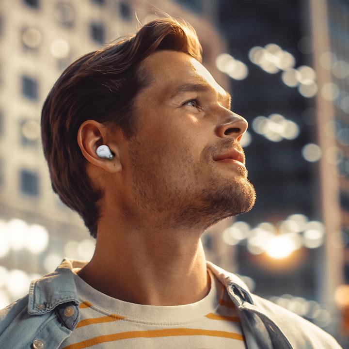Actual product image JVC HA-A25T-W-U headphones with active noise cancelling - WHITE (ANC, 7.50 h, Wireless)