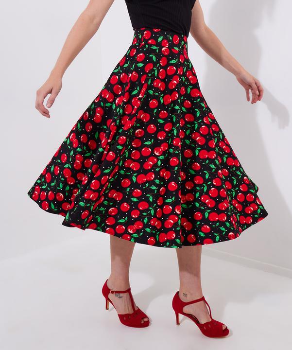 Image du produit Joe Browns Cherry Print Vintage Midi Skirt (46)