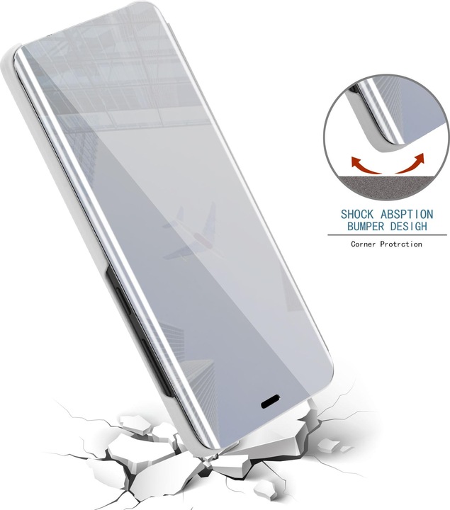 Immagine prodotto Cadorabo Copertina per specchietto retrovisore Smart View a libro (Samsung Galaxy A8s)