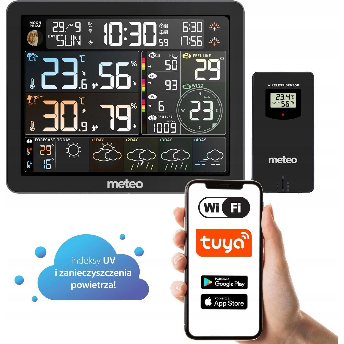 Ty WIFI-Wetterstation + Luftverschmutzungsmessgerät, Stazione meteo