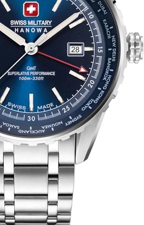 Immagine prodotto Swiss Military Hanowa SMWGH0003204 Afterburn GMT (Orologio da polso analogico, 44 mm)