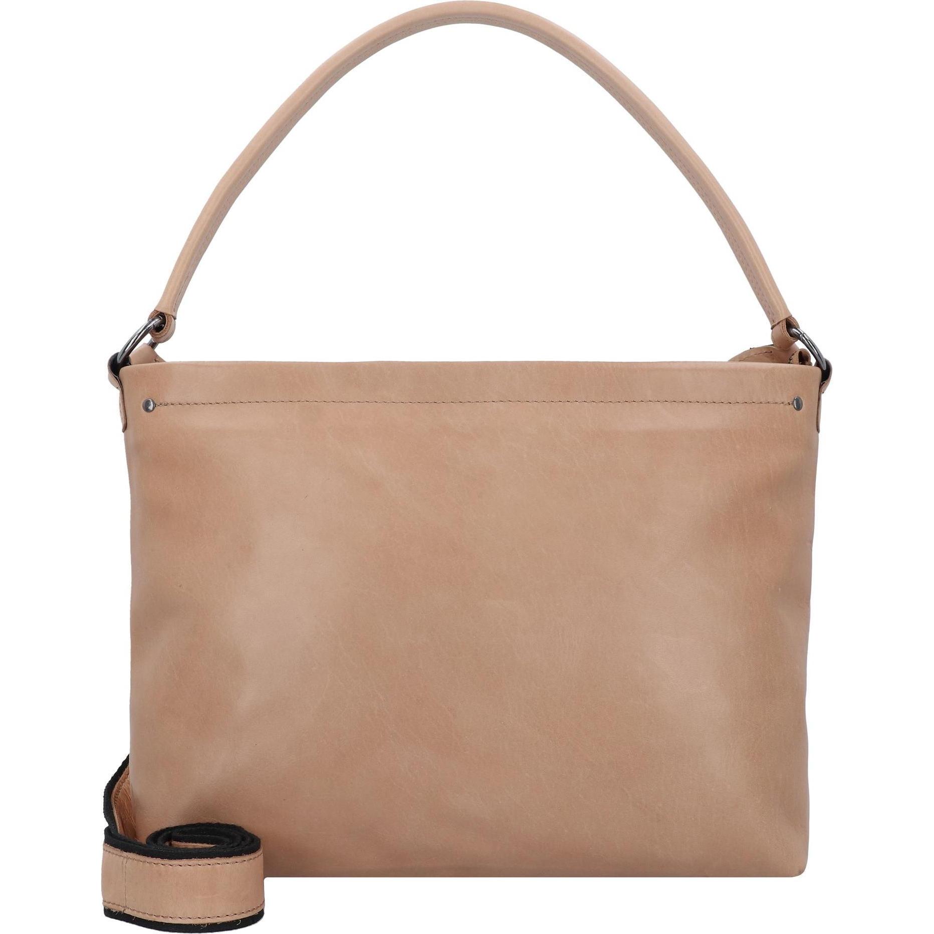 Harolds, Handtasche, Caugio Schultertasche Leder 32 cm, Beige