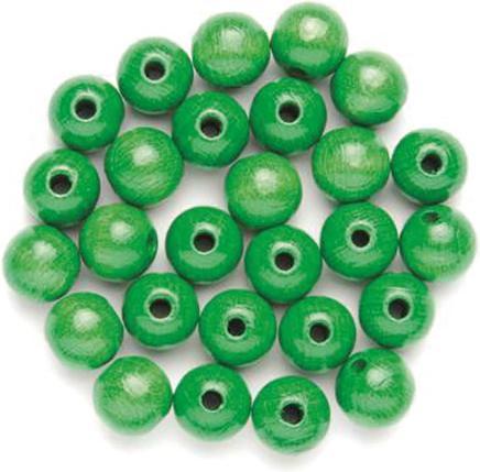Image du produit Glorex Perle en bois 12mm 28pcs vert, FSC