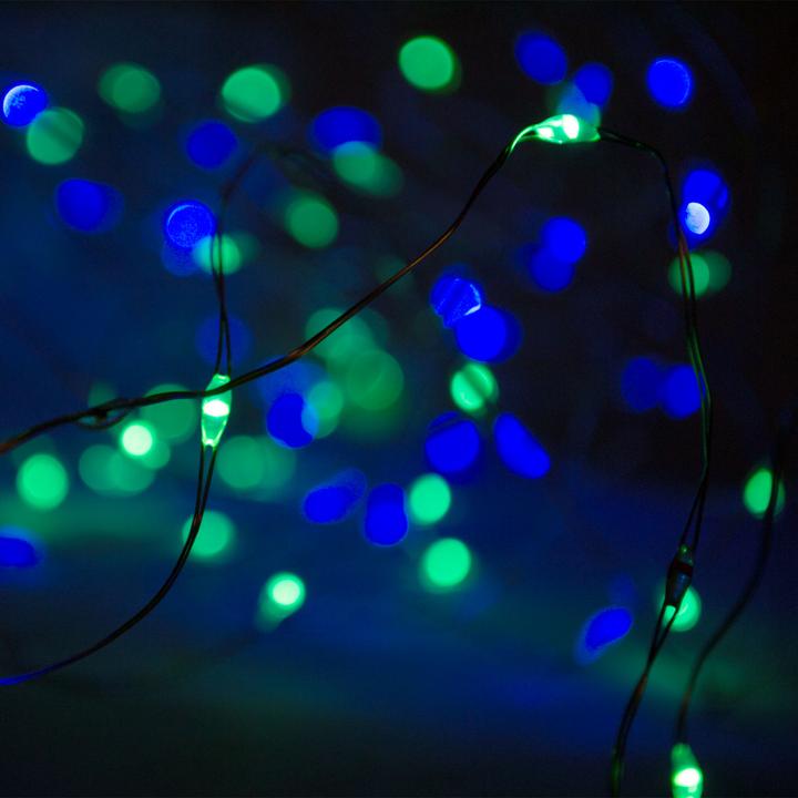 Actual product image Koopman LED fairy lights silver wire, 160 LEDs, colourful (7.95 m)