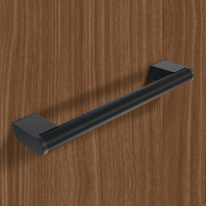 Actual product image Hettich Griff Varna schwarz matt 160 mm