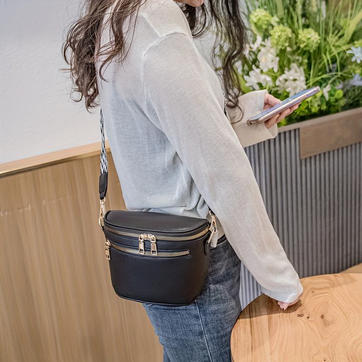 Immagine prodotto Only-Bags.Store Borsa a tracolla con cinturino largo, borsa a tracolla con marsupio, borsa a tracolla con cerniera