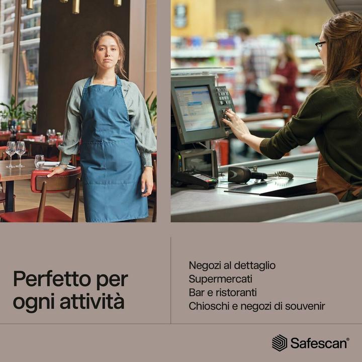 Immagine prodotto Safescan 75 LED UV/Weissl Prüfgerät Währungen, Pässe Schwarz (Validatore di banconote)