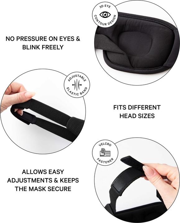 Actual product image Noya 3D eye mask (Sleeping mask)