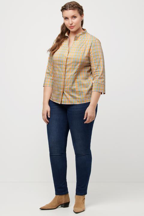 Actual product image Ulla Popken Country Style Plaid Blouse (46, 48)