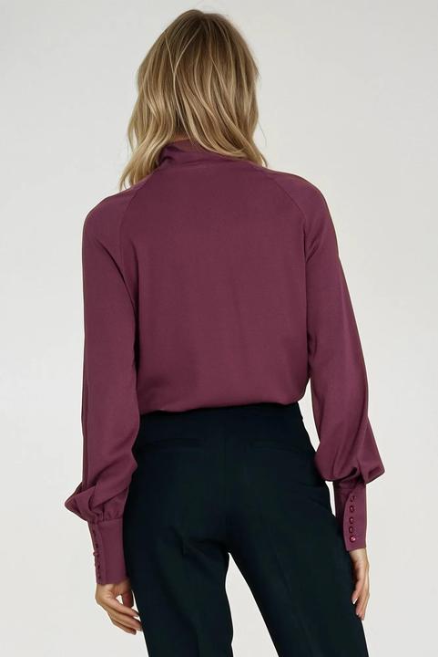 Produktbild Nife Viskose-Bluse mit Gürtel für Frauen (38)