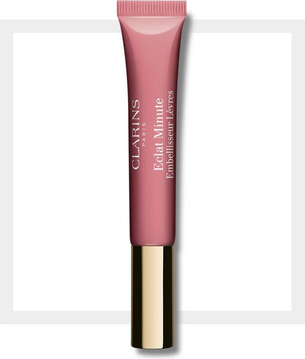Actual product image Clarins Instant Light Natural Lip Perfector (01 Rose Shimmer)