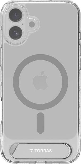 Actual product image Torras Pstand Series Case for iPhone 16 (Transparent) (Apple iPhone 16)