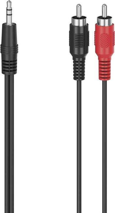 Actual product image Hama Audio cable, 3.5 mm jack plug - 2 cinch plugs, stereo, 1.5 m (1.50 m, Cinch Cables)