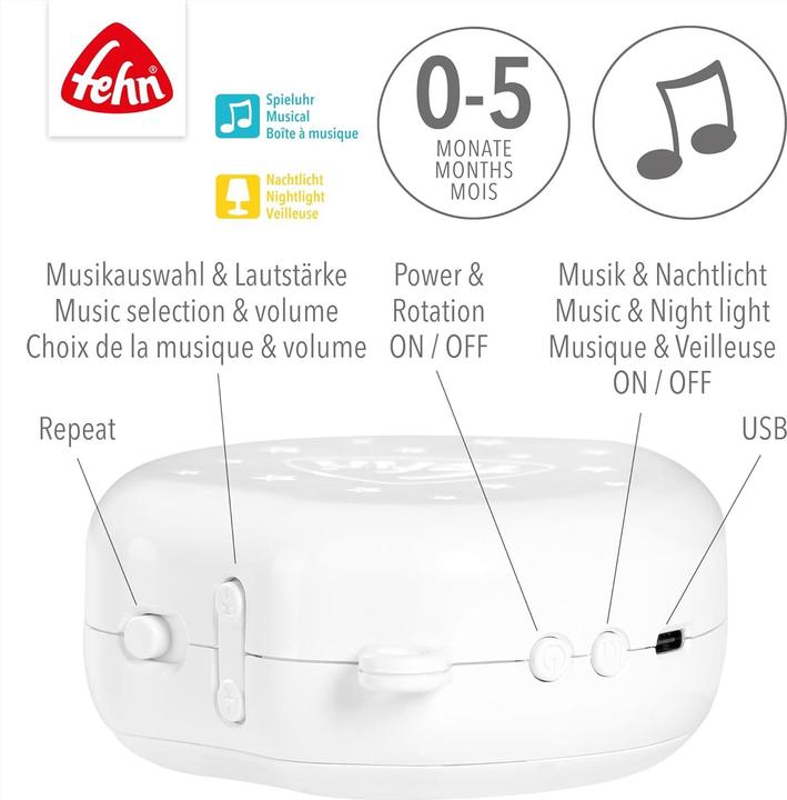 Image du produit Fehn Mouvement mobile MP3 avec veilleuse