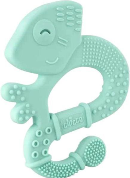 Chicco Anneau de dentition avec poils doux - EIDECHSE BLUE, - 2m