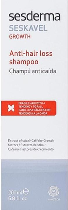 Actual product image Sesderma Seskavel Growth (200 ml, Liquid shampoo)